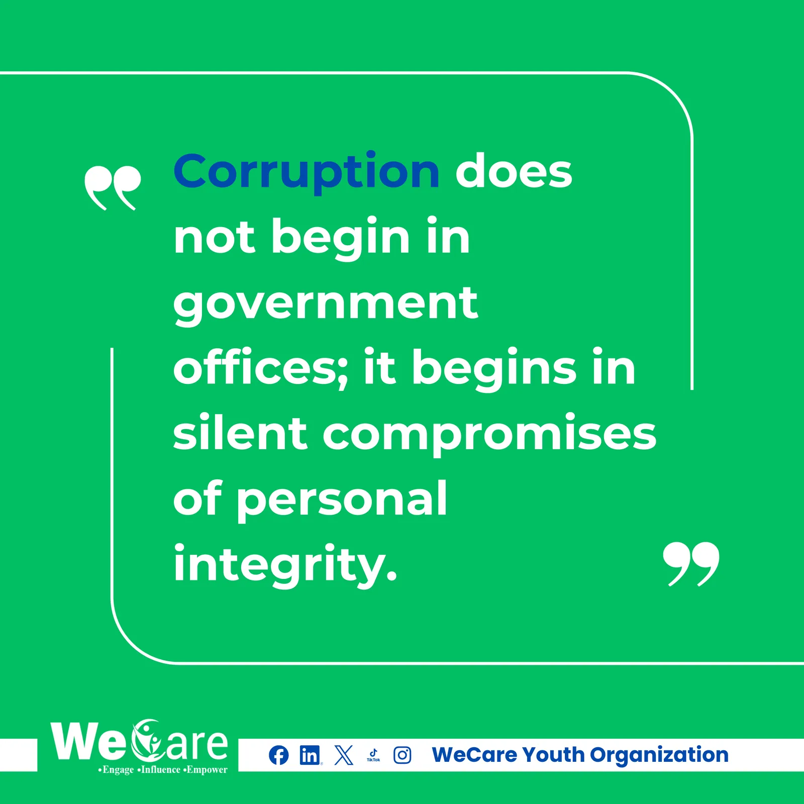 Anti-corruption Campaign poster 1