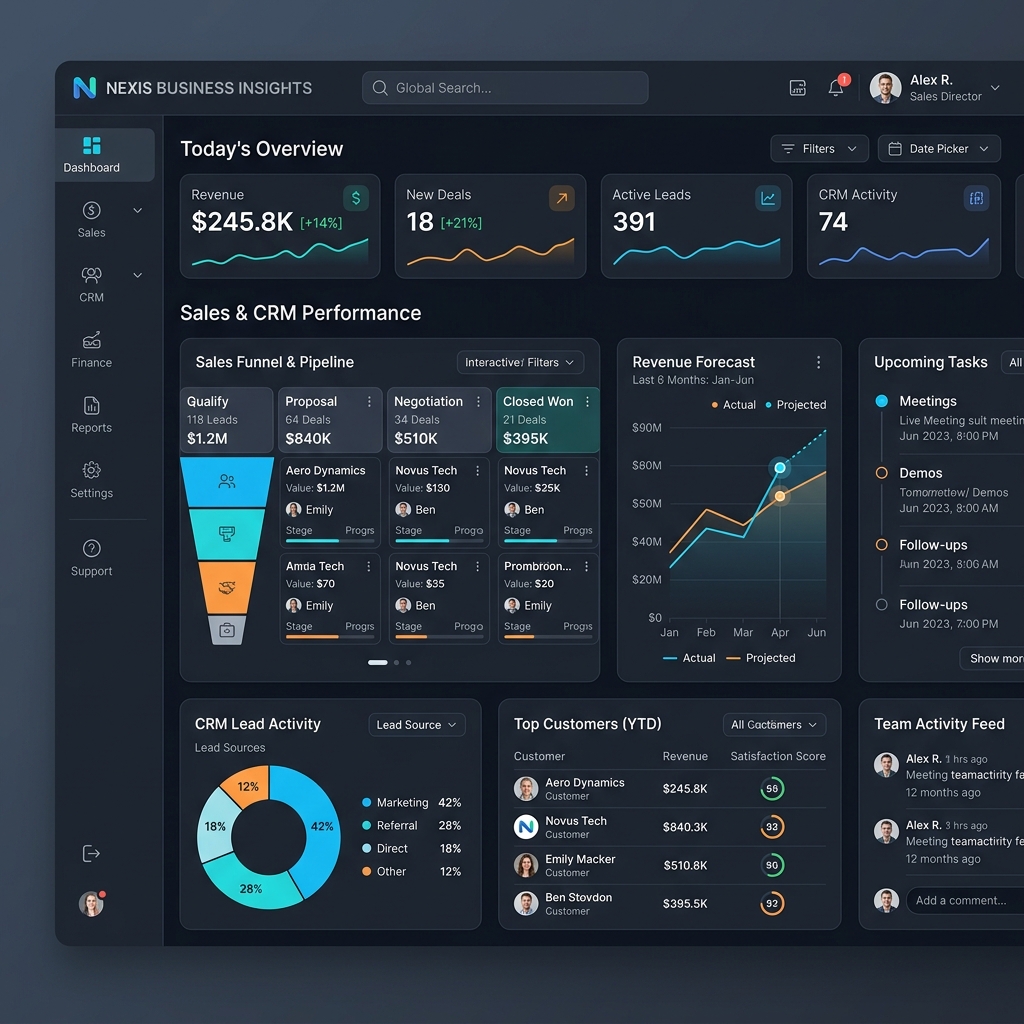 Enterprise Business Systems (ERP & CRM)